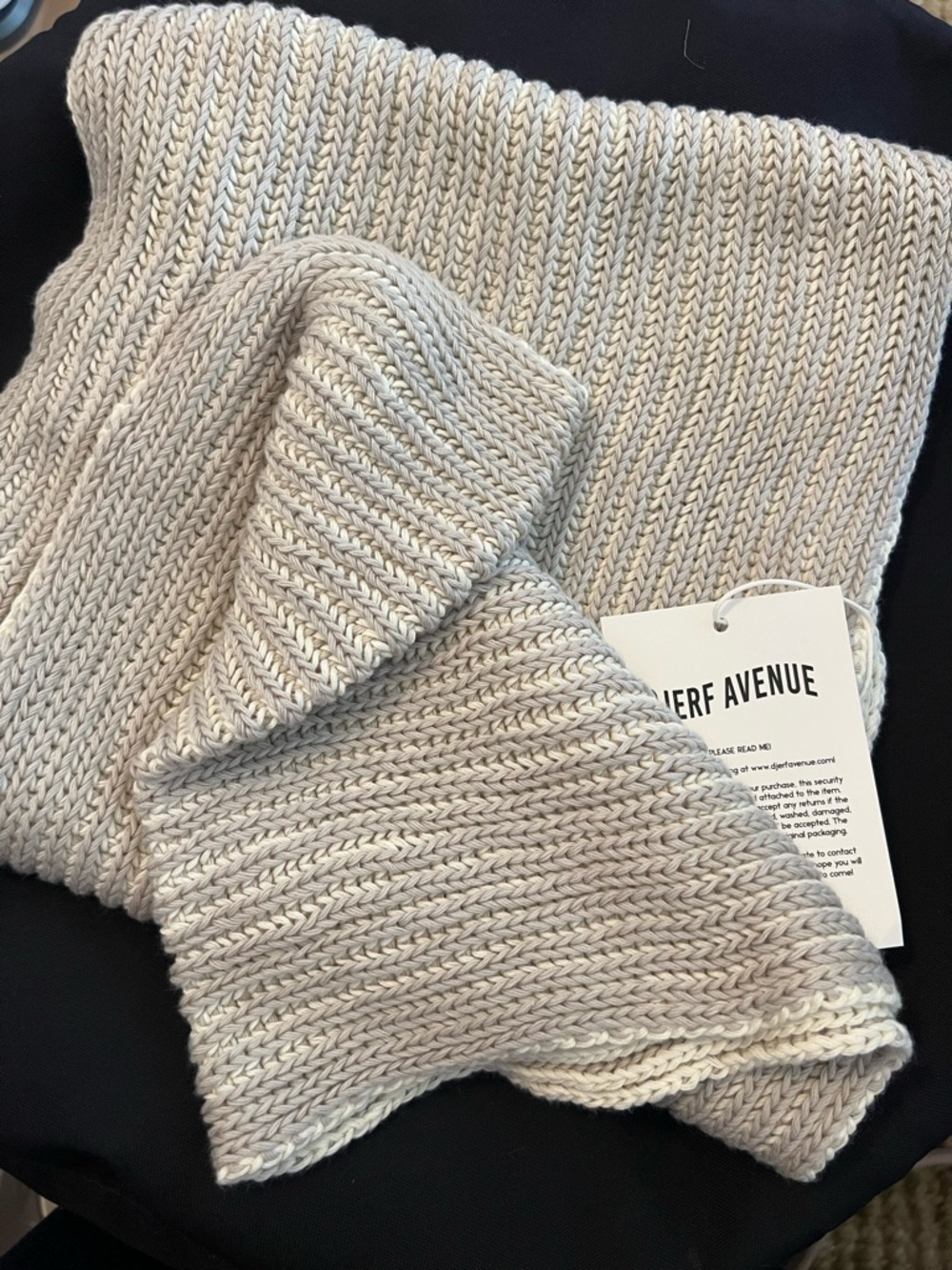 Djerf Avenue COTTON SUMMER Scarf Beige BNWT - Picture 2 of 6